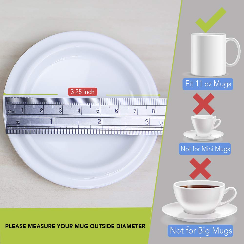PRINT SUPREMACY mug lid white inside view—snug fit shown.