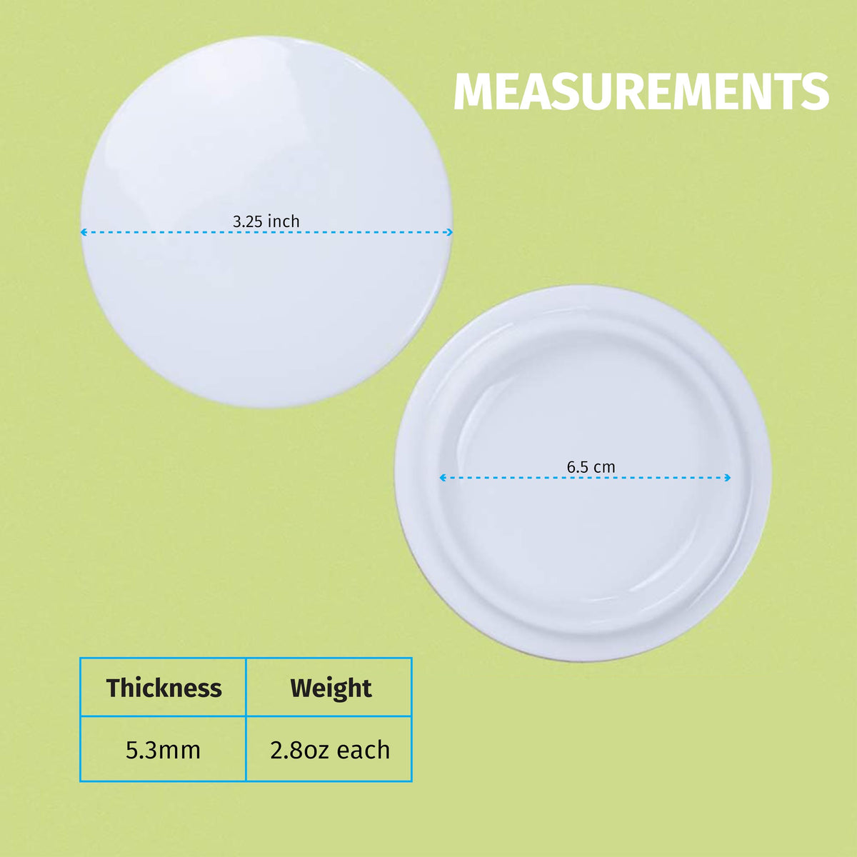 PRINT SUPREMACY mug lid white top view—sleek ceramic edge.