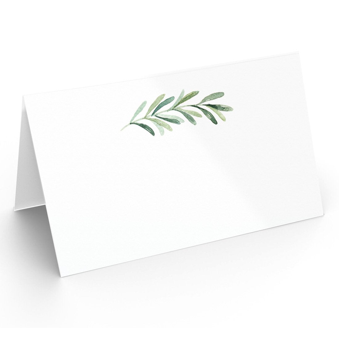 Printed Party Elegant Branch place card showcases greenery design for wedding seating