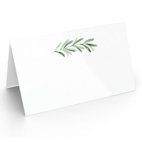 Printed Party Elegant Branch place card showcases greenery design for wedding seating