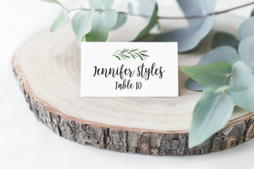 Printed Party Elegant Branch place cards on thick smooth stock for easy writing