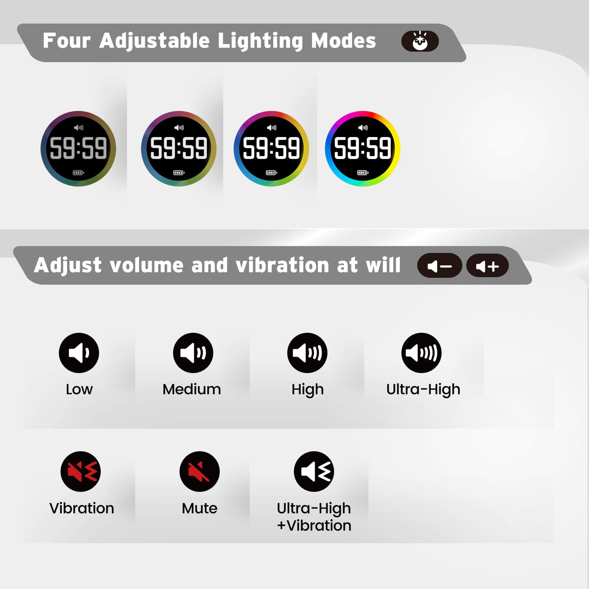 Printers Jack flip countdown display enables quick, tactile start for focused work sessions.