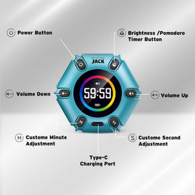 Printers Jack pomodoro mode supports 25 minutes work followed by 5-minute breaks.