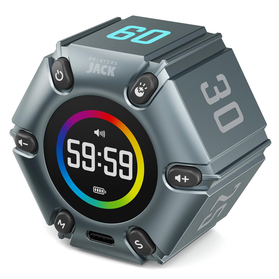 Printers Jack timer with fridge mount visual pomodoro for focused sessions.