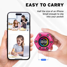 Printers Jack timer hot pink color adds workspace style.