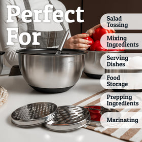 Priority Chef 1.5-quart bowl with lid compact storage and quick prep.