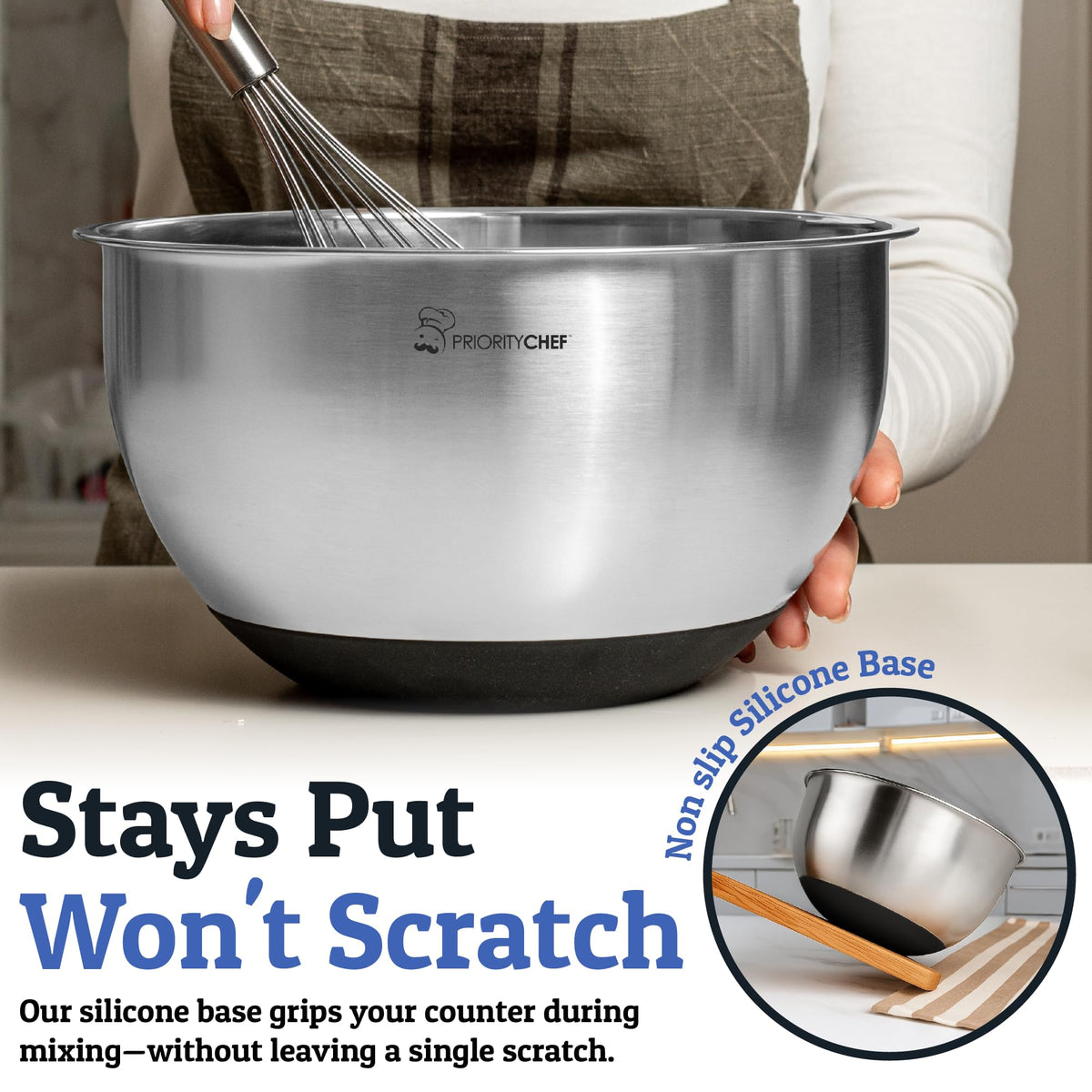 Priority Chef 15-piece silicone utensils set for prep and cooking.
