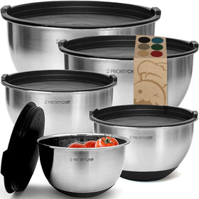 Priority Chef nesting bowls save cabinet space.