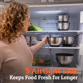 Priority Chef bowls feature etched measurements for easy prep and portioning.