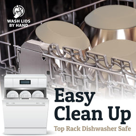Bowls are top-rack dishwasher safe for easy cleanup.