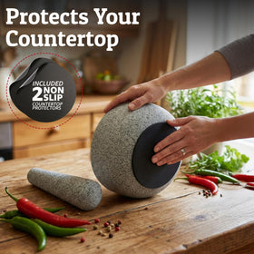 Priority Chef countertop protectors in use to prevent scratches.