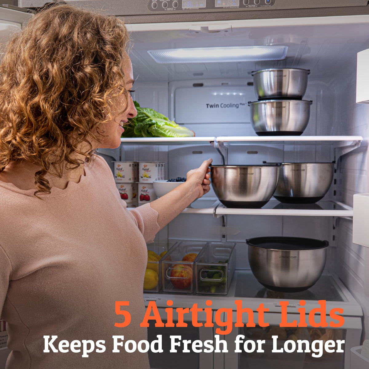Priority Chef etched measurements help accurate prep and portioning.