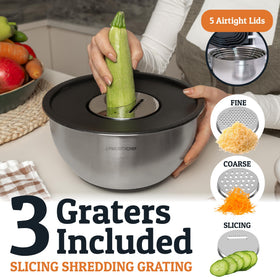 Priority Chef inside measurement marks aid precise ingredient addition.