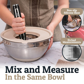 Priority Chef bowls with non-slip silicone bases stay stable during prep.