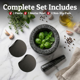 Priority Chef non-slip base protects countertops during grinding.