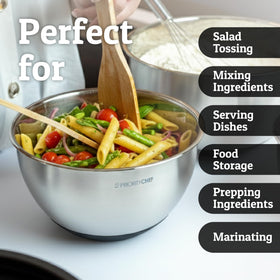 Priority Chef rust-resistant stainless steel for long-lasting use.