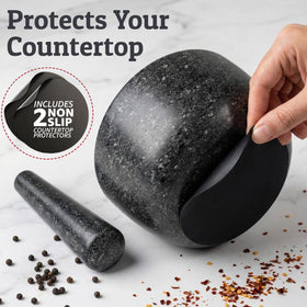 Priority Chef two-cup capacity helps measure portions during grinding.