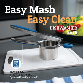 PriorityChef 3mm hole ricer delivers light, fluffy mash with minimal effort.