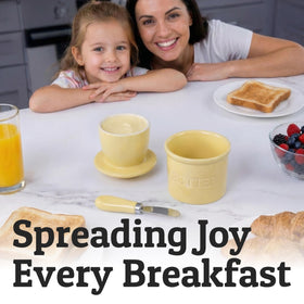 Priority Chef ceramic butter keeper adds color and function to your kitchen.