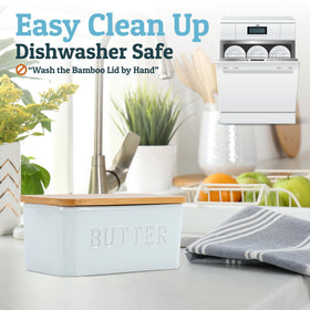 PriorityChef countertop butter dish blends with décor while offering easy access.