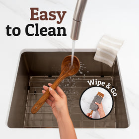 PriorityChef gift-ready teak utensil set for new cooks