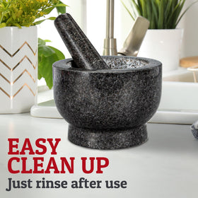 Kitchen display on a counter shows stylish, practical cooking tool.
