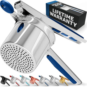 PriorityChef large 15oz potato ricer basket highlighting generous capacity for faster, smoother mashing.