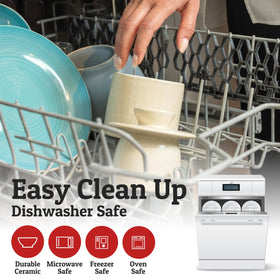 Priority Chef lead-free ceramic butter crock for safe countertop storage.