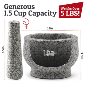 Priority Chef 1.5 cup bowl close-up ideal for herbs, spices, pesto.