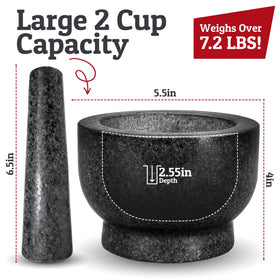 Priority Chef pestle in use grinding herbs for vibrant flavors