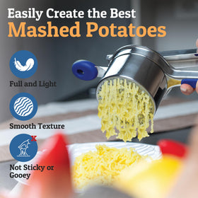 PriorityChef potato and veggies ricer extends use to carrots, turnips, and more.
