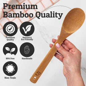 Priority Chef slotted spoon drains liquids while sautéing; gentle on nonstick surfaces.