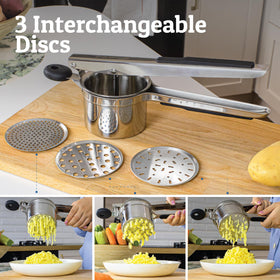 Priority Chef stainless steel construction highlights durability for daily use.