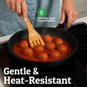 Priority Chef included tongs with sturdy grip for flipping and serving; hand wash advised.