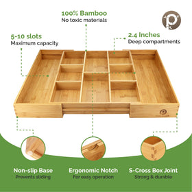 Pristine Bamboo extended width to 25 inches demonstrates flexible fit.