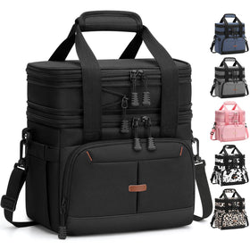 Pritent Lunch Box double-deck design keeps hot meals warm and cold items fresh.