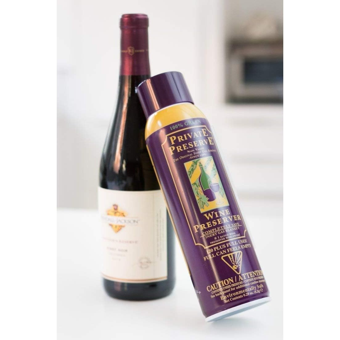 Private Preserve eco-green-packaging emphasizes sustainable, gas-based freshness for oil and vinegar