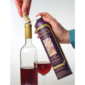 Private Preserve re-cork-storage-action shows re-cork after spray and upright storage
