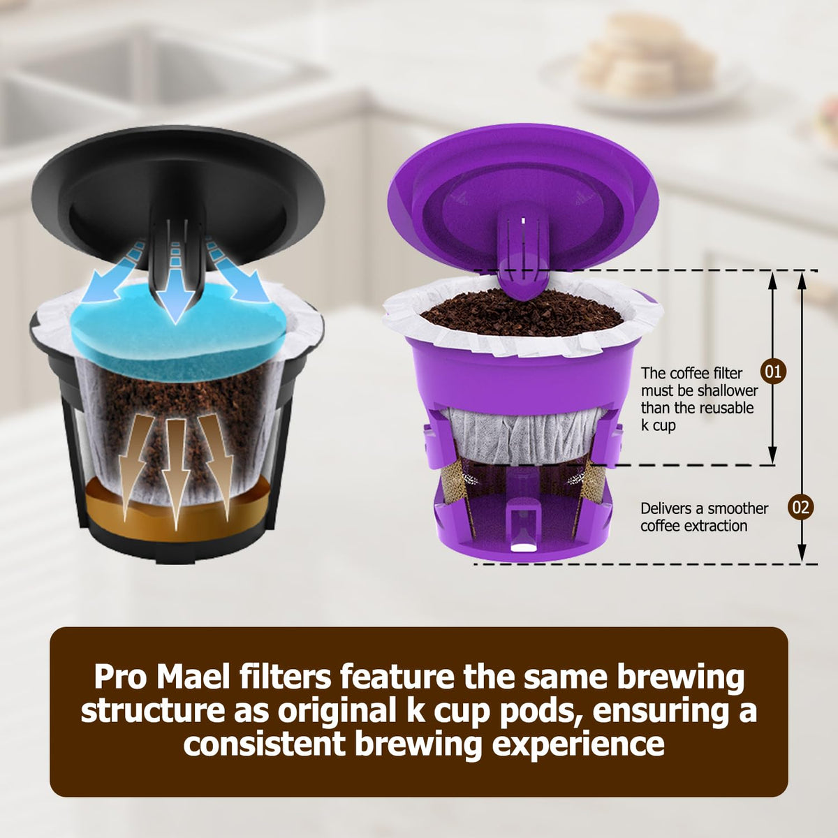 Pro Mael bleach-free cleansing preserves flavor with oxygen-based cleaning.