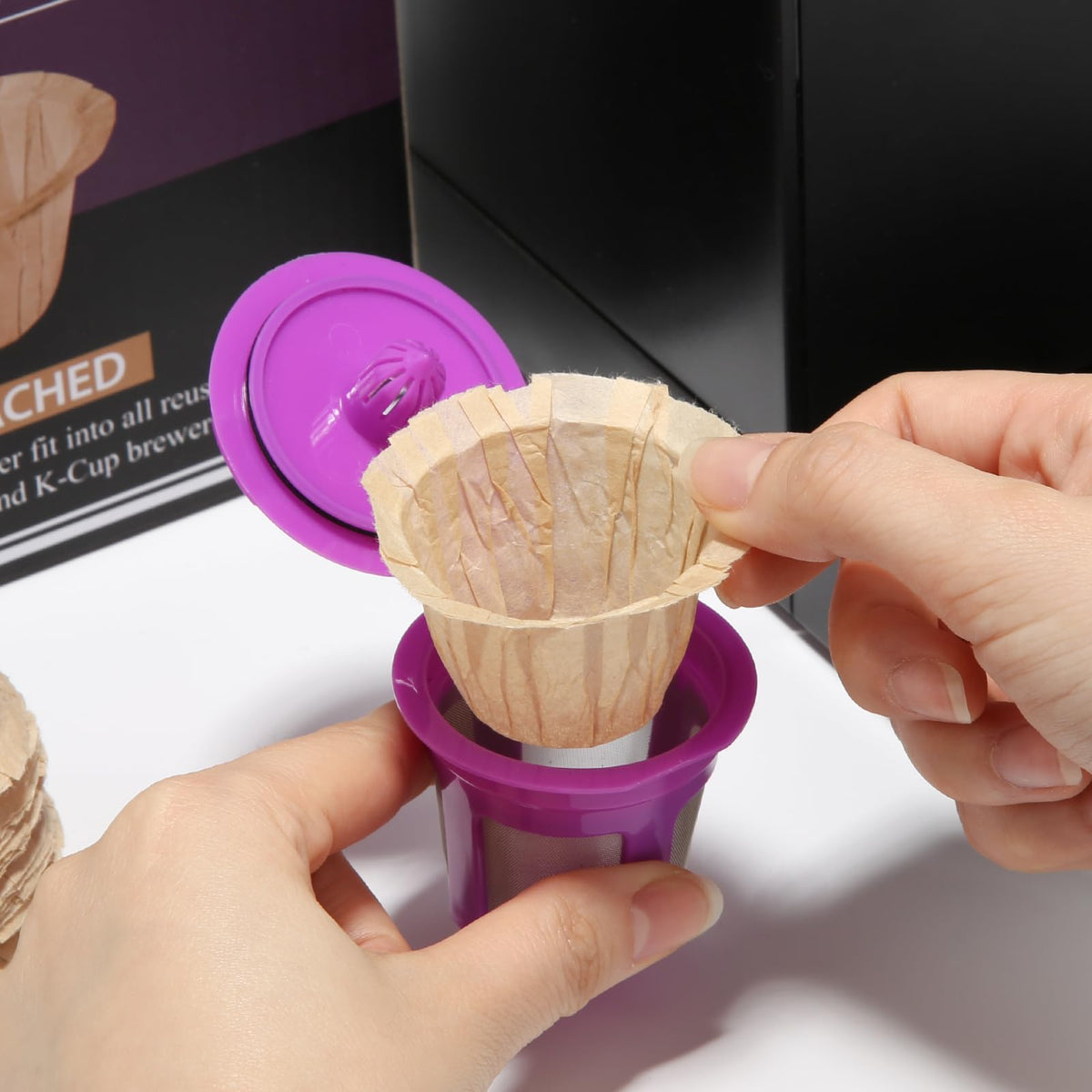 Pro Mael German paper filter with thin flow for clearer Keurig brews