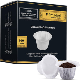 Pro Mael k-cup filter paper compatible with Keurig for easy single-serve brewing