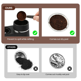 Pro Mael money-saving reuse of Vertuo capsules reduces waste and costs.