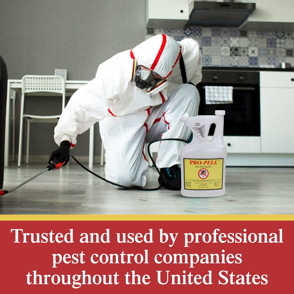 PRO-PELL storage shows safe, all-natural deterrent kept ready.
