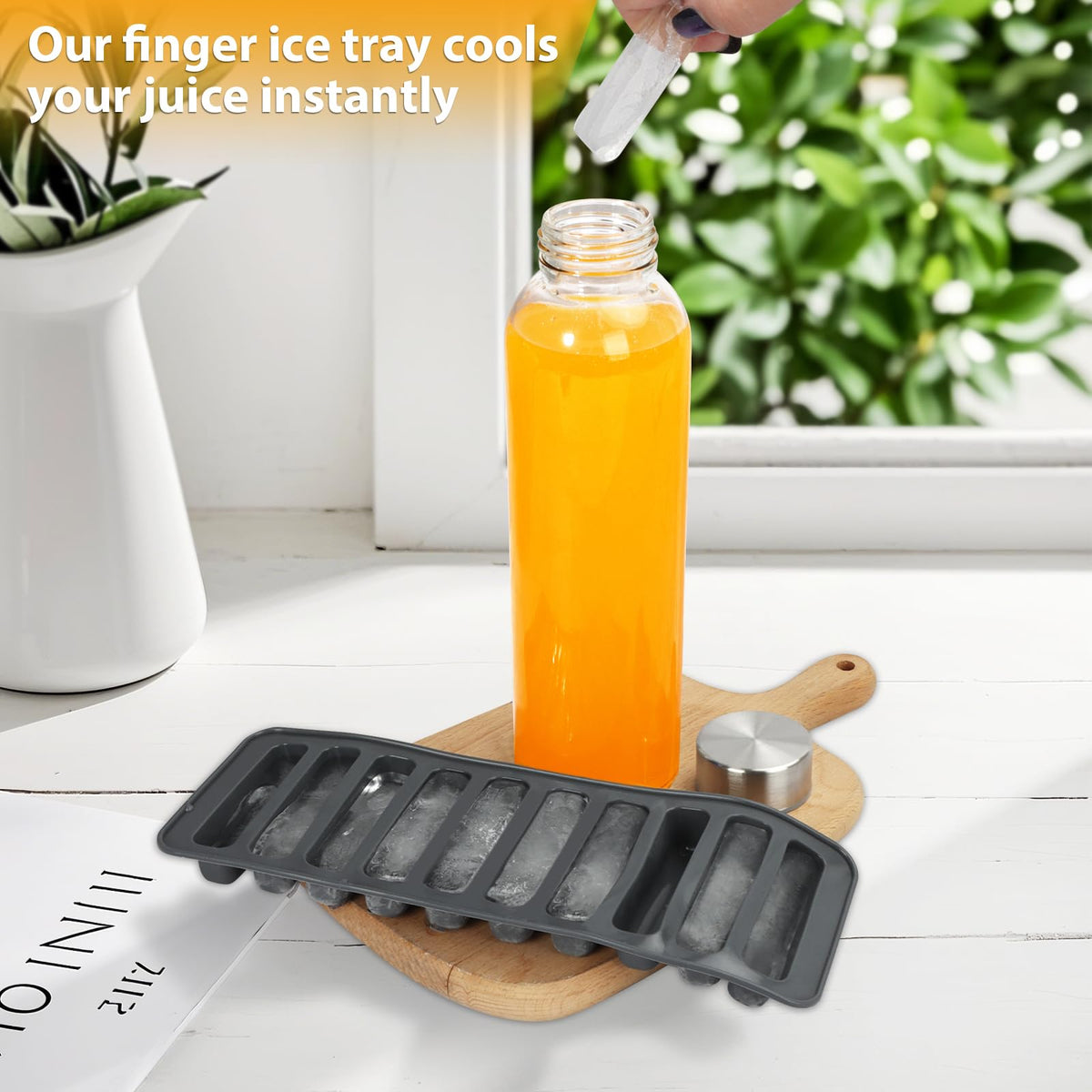 PROBTTL cleaning brush, funnel, and ice-stick tray included for quick setup.