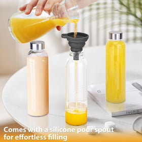 PROBTTL dishwasher-safe bottle simplifies cleanup after smoothies and juices.