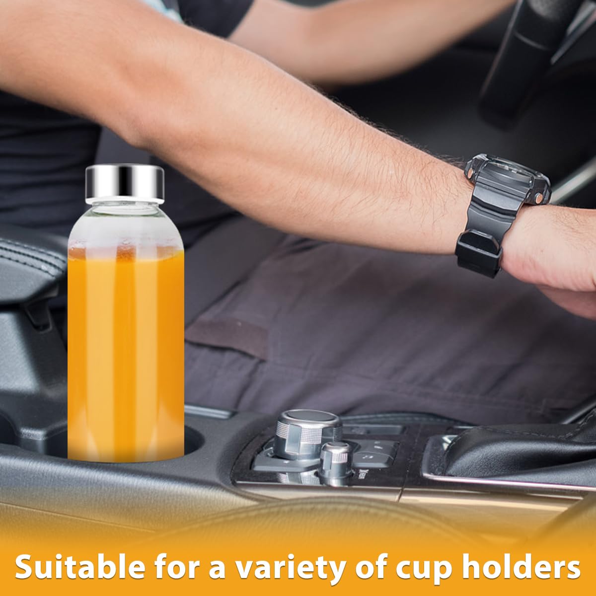 PROBTTL pack of 6 glass bottles for home, work, and travel.