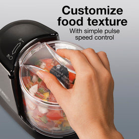 Proctor Silex 1.5 Cup Chopper emulsifies dressings and sauces quickly