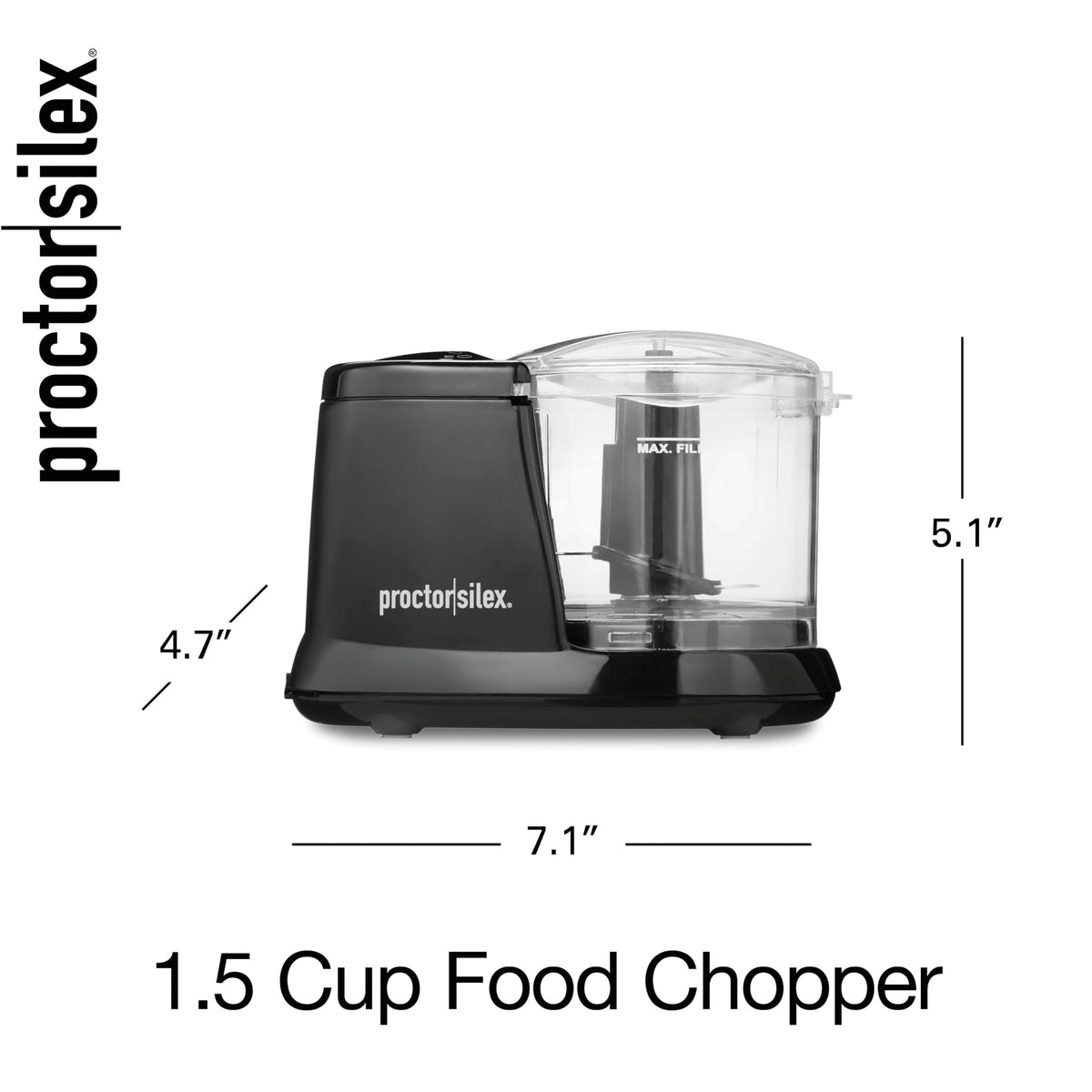 Proctor Silex 1.5 Cup Chopper offers precise texture with simple pulse control