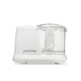 Proctor Silex 1.5-cup chopper on the counter for quick meal prep.