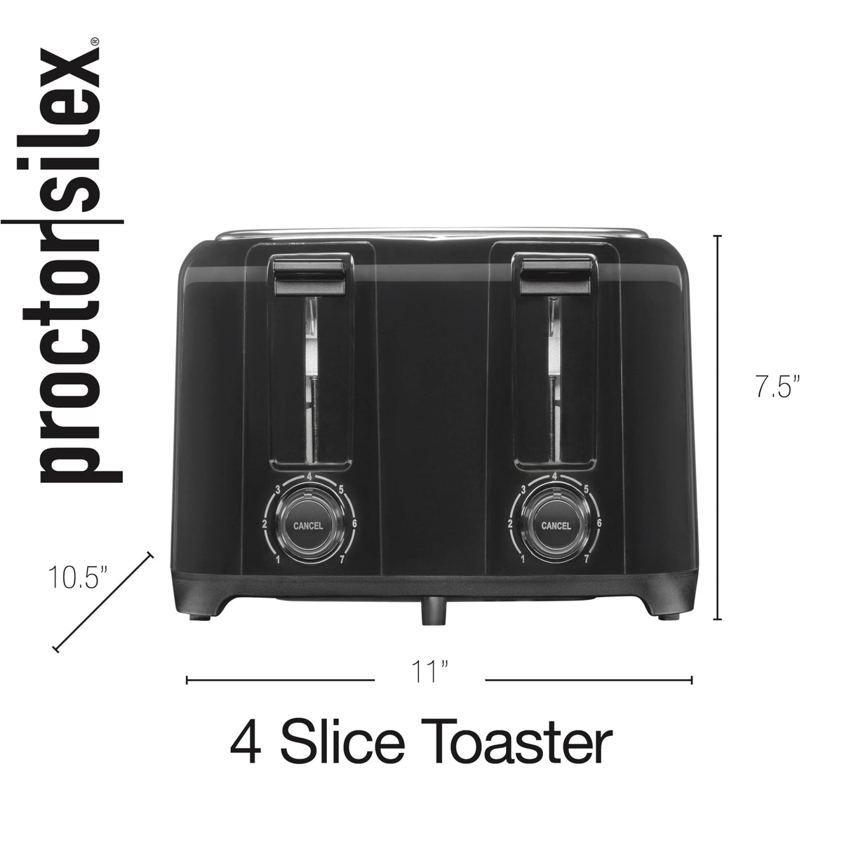 Proctor Silex toaster with cancel button for cycle control